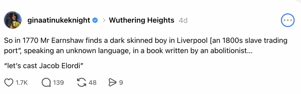 Was Heathcliff in ‘Wuthering Heights’ Really Black?